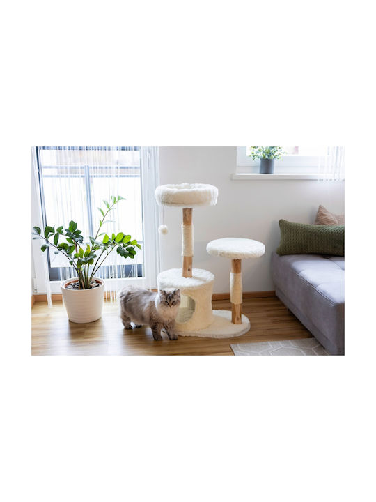Kerbl Stâlp Pentru Zgâriere Alb 60x40x92cm