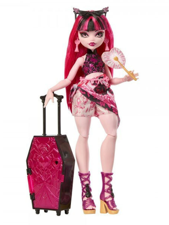 Easter Candle with Toy Monster High Suitcase Draculaura Mattel