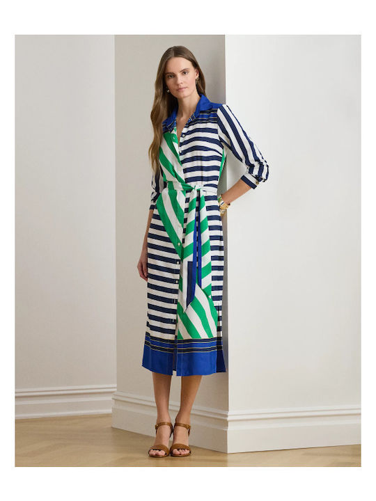 Midi Damenkleid Mehrfarbig