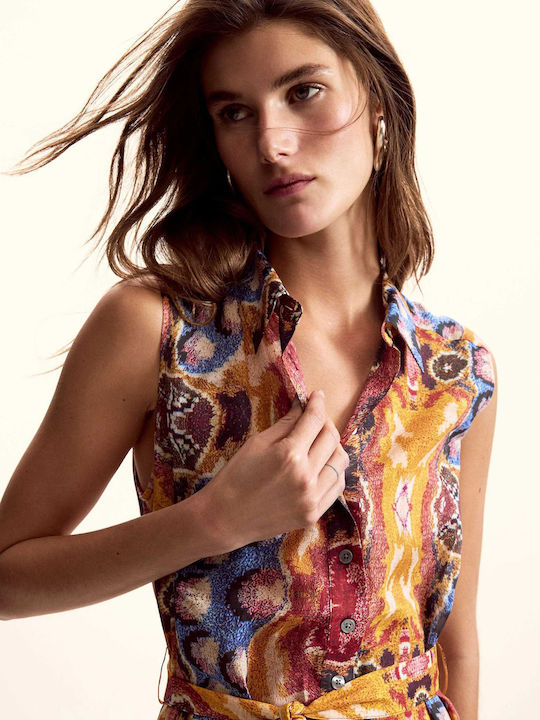 Summer Midi Shirt Dress Tutti Fruti