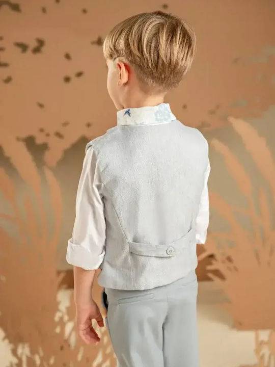 Baby Bloom Baby Bloom Baptism Suit with Vest for Boys Blue