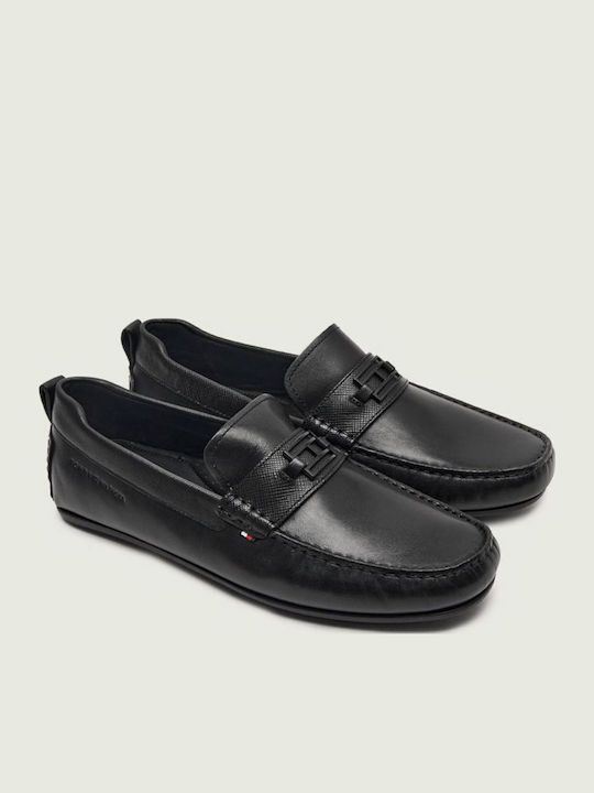 Leder Herren Mokassins in Schwarz Farbe