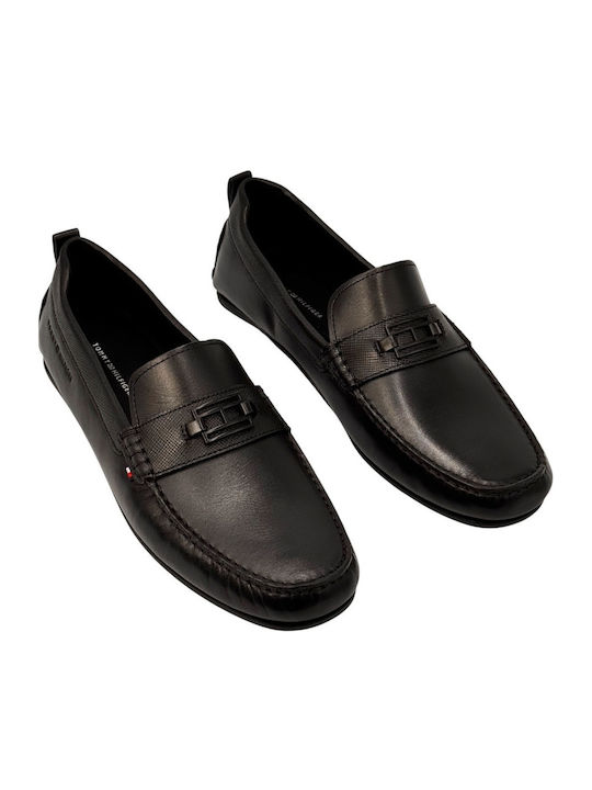 Leder Herren Mokassins in Schwarz Farbe