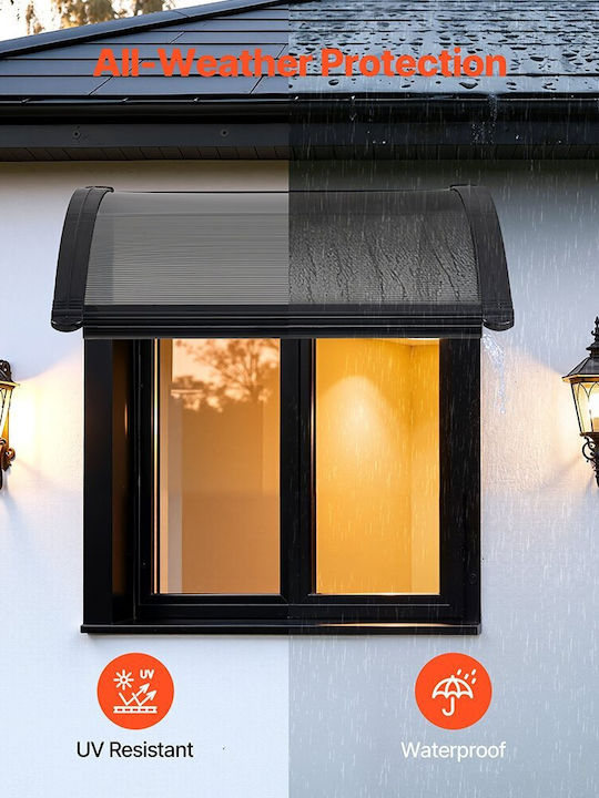 Vevor Polycarbonate Door / Window Canopy Roof P24xW24cm