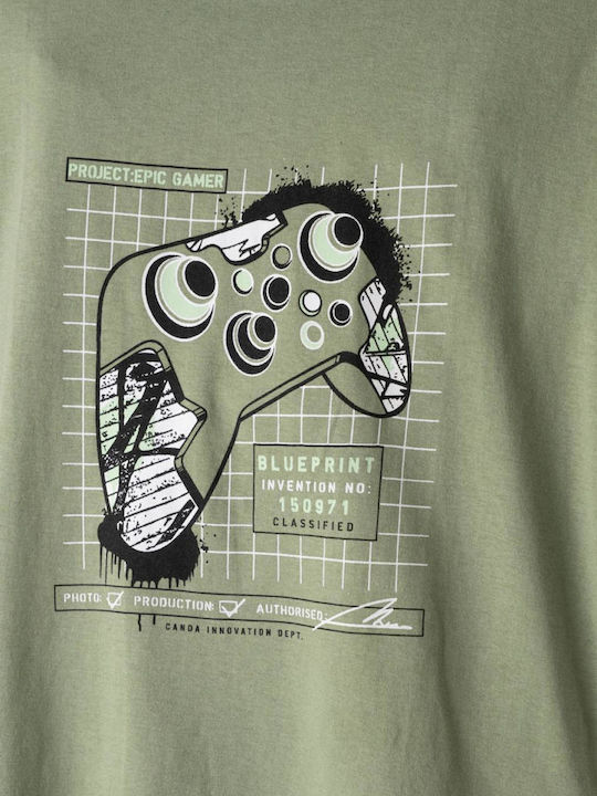 Hashtag Kids Summer Pajamas Khaki Playstation Controller