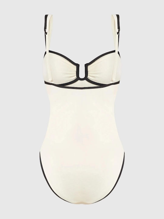Costum de Baie Întreg Ecru