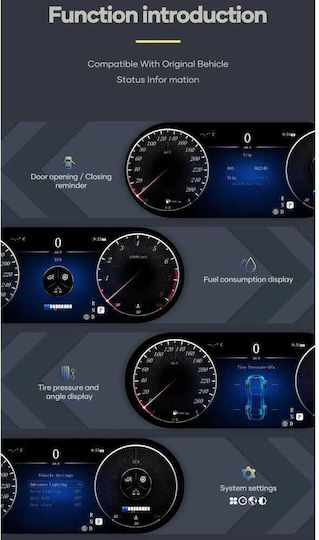 Digital Iq Ddd 984_dc 12.3in Digital Cluster Mercedes C Class W204 Mod 2008-2011
