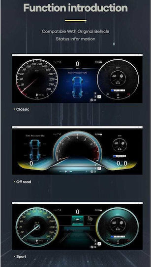 Digital Iq Ddd 986_dc 12.3in Digital Cluster Mercedes C W205 Glc X253 Mod 2014-2021