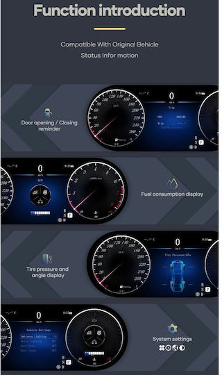 Digital Iq Ddd 981_dc 12.3in Digital Cluster Mercedes A W176 Cla C117 Gla X156 Mod 2013-2019