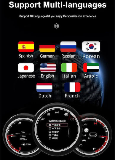 Digital Iq Ddd 966_dc Digital Cluster Mini Cooper F54 F55 F56 F60 Mod 2014-2023