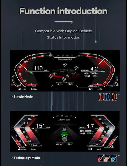 Digital Iq Dgu 958_dc 12.3in Digital Cluster Bmw 5 Series E60-e61-e63 Mod 2003-2009 Ccc-cic System