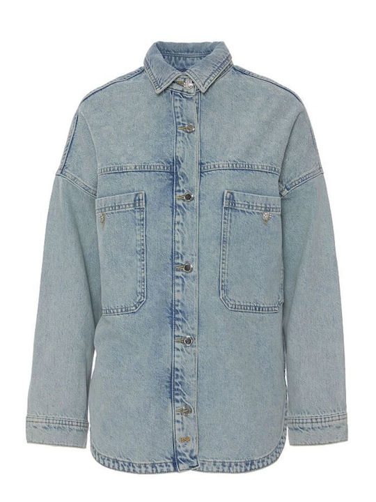 Γυναικείο Ανοιχτο Μπλε Denim Overshirt