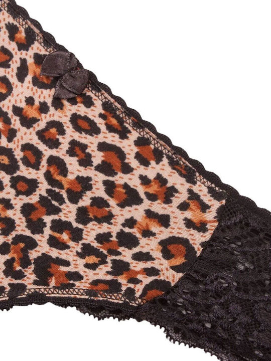 Cotton Women's Brazil With Brown Lace