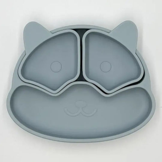 Pandaboo Children's Silicone Food Plate Beige