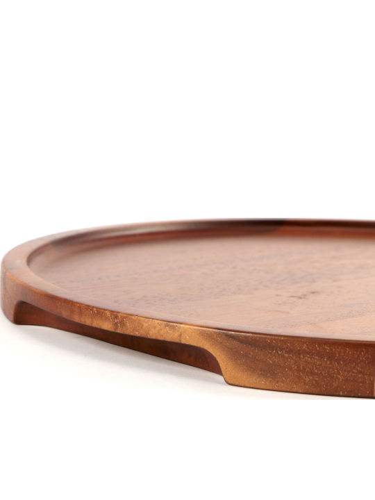 Raki Alas Serving Platters Pizza Wooden 32x32x2cm