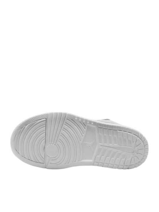 Retro 1 Low Kids Sneakers with Hoop & Loop Closure Pink