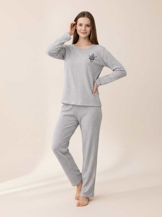 DNX Winter Women's Grey Pyjama Set