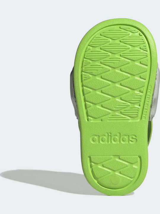 Kids' Flip Flops Slides Green Adilette Estrap