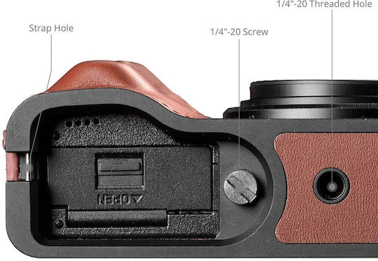 Smallrig Leather Half-case Wrist Strap Ricoh Gr Iv Red