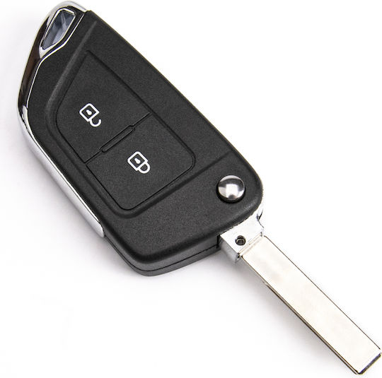 Κέλυφος Κλειδιού Αυτοκινήτου Peugeot 307 308 407 Citroen C2 C3 C6 Jumpy Κιτ Μετατροπης