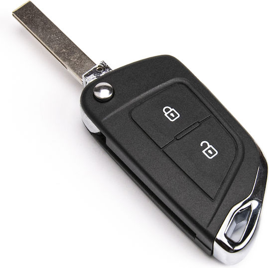 Κέλυφος Κλειδιού Αυτοκινήτου Peugeot 307 308 407 Citroen C2 C3 C6 Jumpy Κιτ Μετατροπης
