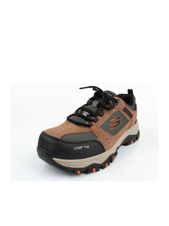 Skechers Αδιάβροχο Παπούτσι Ασφαλείας Καφέ SB με Πιστοποίηση (M), SRA,WR
