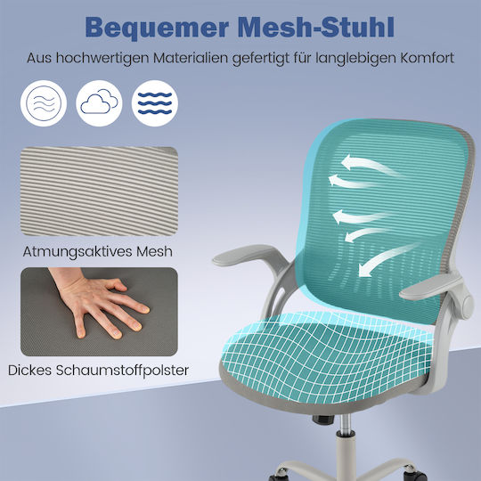Costway Bürostuhl mit Neigen Graue