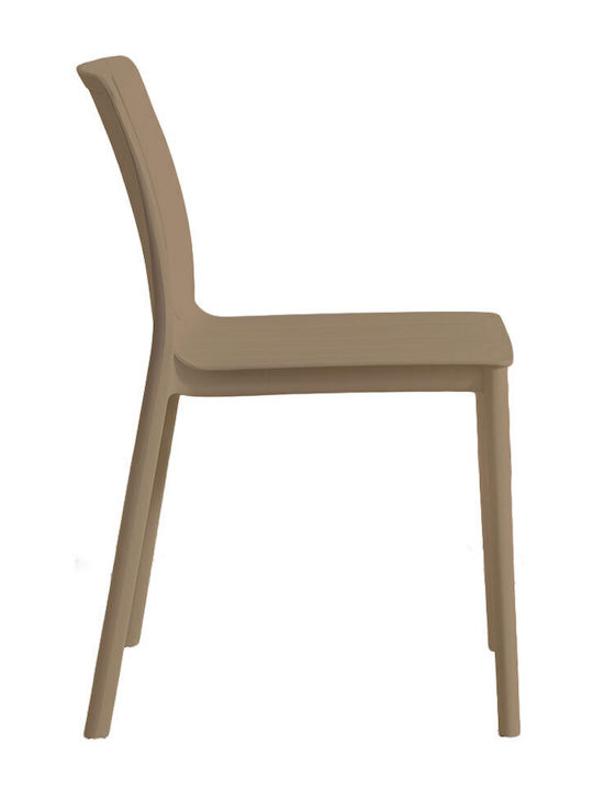 Καρέκλα Εξωτερικού Χώρου Πλαστική Porto Mocca 54.6x46x80εκ.