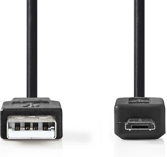 Nedis Reguläres USB 2.0 zu micro USB Kabel Schwarz 3m CCGB60500BK30 1 Stück