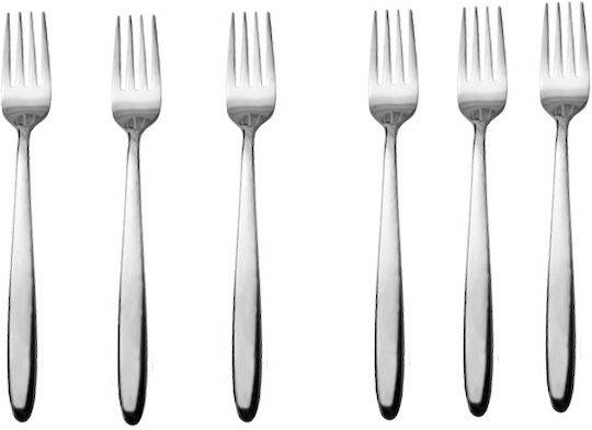 Raki Raki Set Gabeln Obst/Dessert Inox Silber 6 Stück Raki Raki Set Gabeln Obst/Dessert Inox Silber 6 Stück