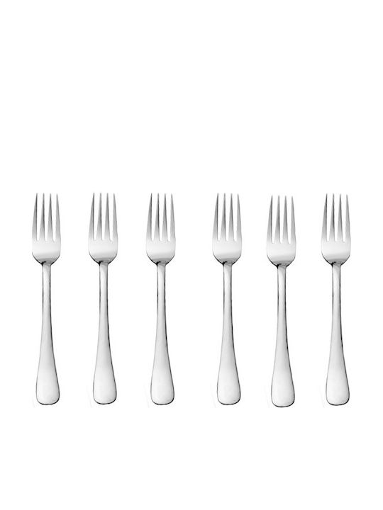 Raki Set Furculițe Fructe/Desert Inox Argintii 6 Bucăți