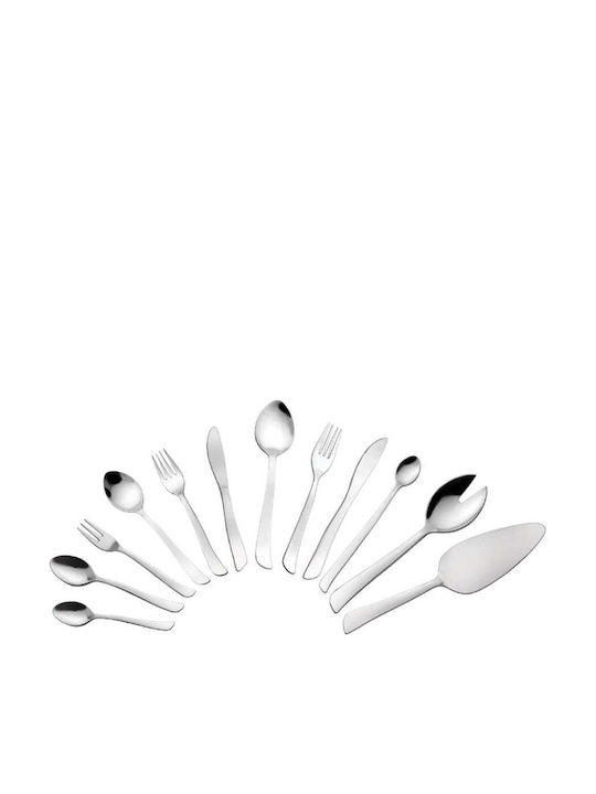 Raki Set Of Silver Stainless Steel Spoons 6 Pieces