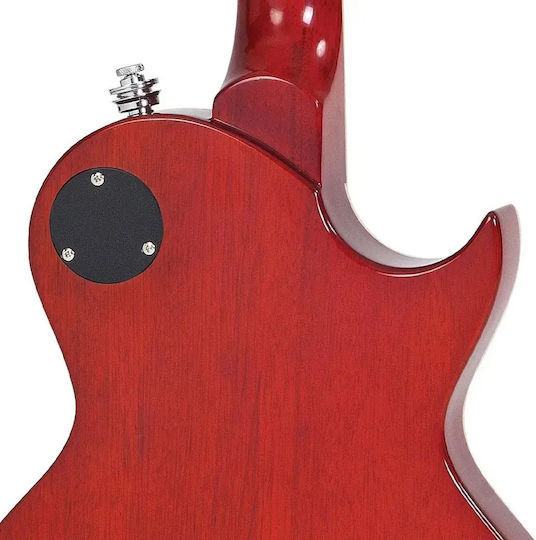Vintage Set Electric Guitar for Left-Handers Single Cut Amber
