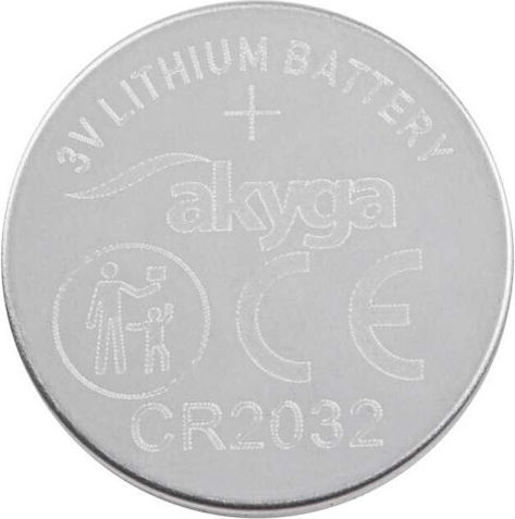 Akyga Μπαταρίες Λιθίου Ρολογιών CR2032 3V 4τμχ