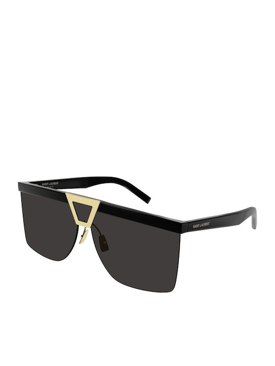 Ysl Unisex Sunglasses with Black Metal Frame and Black Lens SL 537 Palace 001