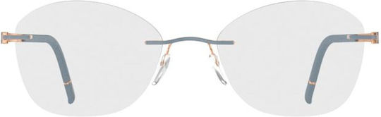 Silhouette Damen Metallisches Brillengestell Gold