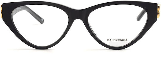 Balenciaga Women's Acetate Butterfly Frame Black BB0172O-001