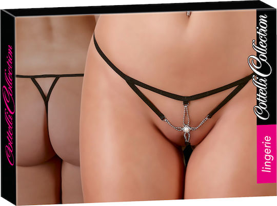 Cottelli Collection Starfish String Γυναικείο Sexy String Black