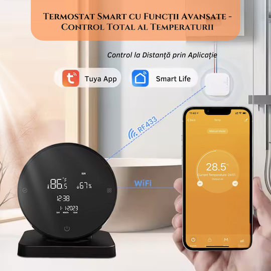 Termostat Digital de Cameră Smart cu Wi-Fi