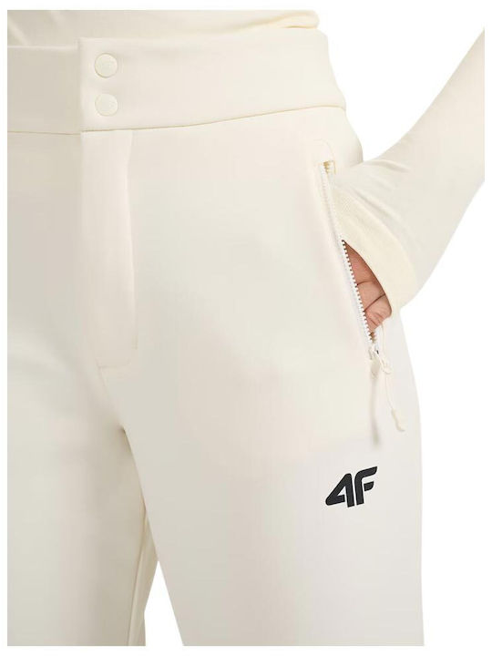 4F 4FWAW25TFTRF0943-12S Women's Ski & Snowboard Soft Shell Pants White