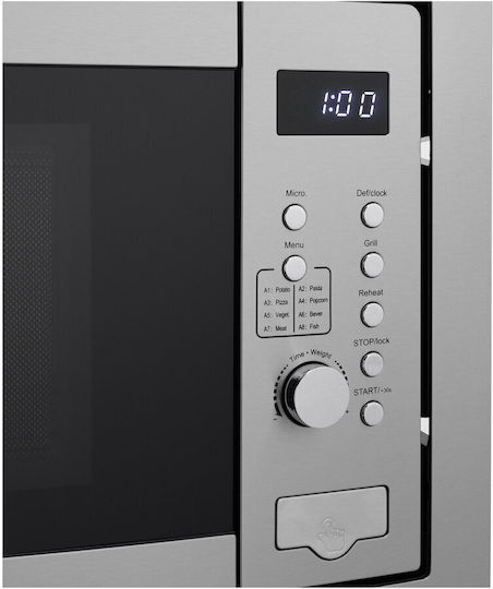 Daewoo Cuptor cu Microunde Încorporat cu Grill 25l Multicolor