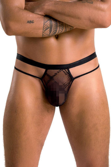 Passion Ανδρικό Sexy String Μαύρο