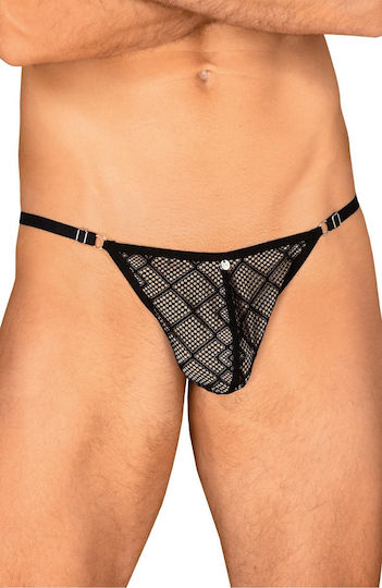 Obsessive Ανδρικό Sexy String Μαύρο