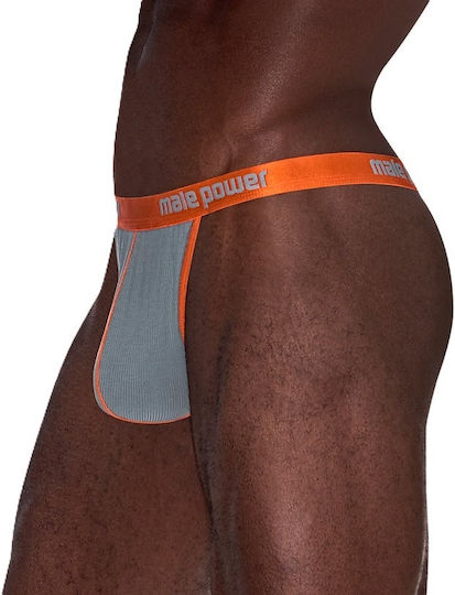 Malepower Micro Ανδρικό Sexy String Γκρι