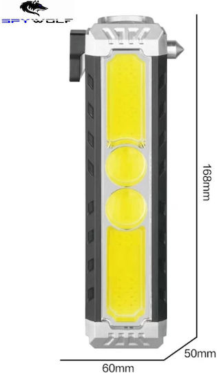 Spywolf Επαναφορτιζόμενος Φακός LED 3τμχ