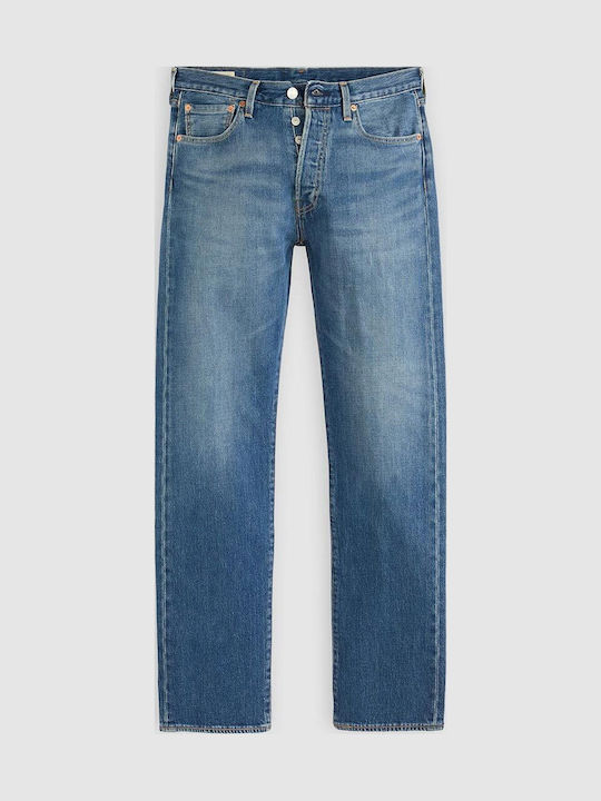 501original Fit Ανδρικό Παντελόνι Τζιν με Regular Straight Εφαρμογή Μπλε