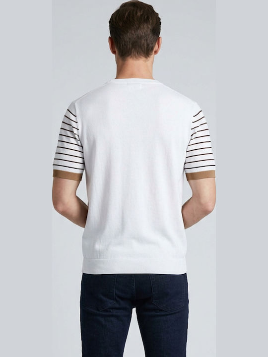 Short Sleeve Blouse Bez White