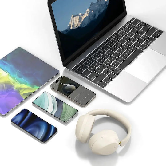 Dudao X22 Max Kabellose Bluetooth Über Ohr Kopfhörer und Quick Charge Beige