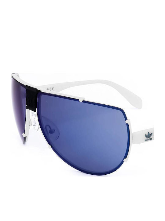 adidas Unisex Sunglasses With Silver Frame And Silver Mirror Lens OR0031 21X