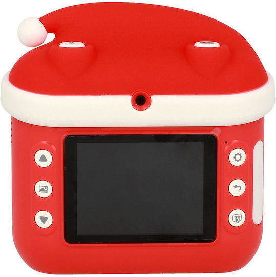C6 Santa Claus Children's Camera 12MP with Thermal Printing Red
